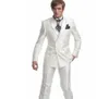 Przystojny podwójny groom Tuxedos Peak Lapel Groomsmen Suit Mens Wedding Dinner Dinner Suits Orvegroom Kurtka Krawat 248r