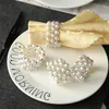 150pcs / lot acryl wit parels servet ringen bruiloft servetten gesp voor bruiloft receptie party tafel decoraties benodigdheden 4681