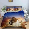 3D Printed Motocross Rider Covert Cover Motorcycle Extreme Sport Game Bedding Set Dirt Bike Pecet для детей подростков