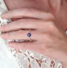 Fashion Evil Eye Reduce Pressure Glass Beaded Ring For Women Exquisite Relax Anxiety Fidget Meditation Adjustable Rings Jewelry