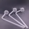 10pcs DIY Glass Olej Burner Bong Paling Water Rurki Zakrzywiona platforma olejna szklana OD 30 mm miska