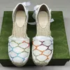 Zomer Vrouw Platform Sandaal Designer Mode Wedge Sandales Borduur Canvas Echt Leer Dames Strand Schoenen Met Stofzak