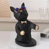 Home Decoration Accessory,Figurine Miniature,French Bulldog Sculpture,Wine Rack,Table Decor,Modern,Living Room,Decorative Statue 220329