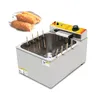 Friteuse automatique commerciale de bâtonnets de chien de fromage de 12L Machine à frire de chien de maïs coréen friteuse électrique Machine de collation 9397160