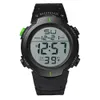 Sport Casual Led Klockor Män Digital Clock Multi-Functional Gummi Man Fitness Army Military Electronic Watch