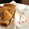 Towel Soft Letter Embroidery Hand Towels Kitchen Bathroom With Hanging Loops Quick Dry Absorbent Microfiber