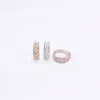 Trendy New rhinestones ring Wholesale fashion style cluster rings 18K Gold Plated rings for women