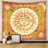 Mandala tapeçaria branco preto sol e lua pendurado na parede tarô hippie tapeçaria de parede casa dormitório pacote inventário inteiro2557019