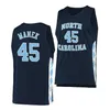 2022 Final Four Custom UNC North Carolina Tar Heels Basketball Jersey 2 Калеб Лав 5 Армандо Бэкот 13 Доусон Гарсия 4 Р. Дж. Дэвис 14 Пафф Джонсон Донтрез Стайлз Д'Марко Данн