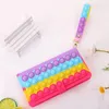 Fedex Fidget Bubble Cute Shoulder Bag decompression toy Coin Purse Unicorn ShoulderMessenger Bag Fashion Girl Bags fast