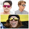 Blue Mirror Sonnenbrille Männer rahmen polarisierte UV -Strahlen Linsen Brillen Vintage Mode Square Mens Sun Brille 91029963100