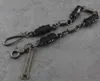 Klapety Męskie skórzane metalowe ciężarówki rocker haczyek klęcznikowy klucz kluczyka dżinsowa łańcuch portfela YL-93 ELEK22