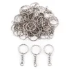 Porte-clés anneaux métal fendu porte-clés anneau pièces porte-clés avec anneau de saut ouvert de 25mm et connecteur ys222