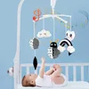 Cloche de lit noir et blanc Jouet Animal Boîte à musique Berceau Hochets s 0-12 mois Infant Clockwork Mobile born s 220428