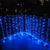 Strängar iscicle gardin ljus julbelysning utomhus vattentätt festoon år dekoration hus plug-opered 4m 0,3/0,6 mled LED