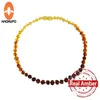 HAOHUPO Clase A Collar de cuentas naturales Collar de Ambers de dentición para bebés Joyas Amber certificadas de la más alta calidad 220705