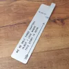 Personalised Engraved Metal Book Mark Reader Birthday Gift for Mom Dad Custom Quote Bookmark 220711