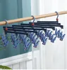 Clip Hangers Foldable Plastic Drying Hanger for Underwear Socks Bras Lingerie Clothes Premuim Quality Hangers with 14 19 29 clips