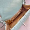 18C Womens Crossbody Designer Bags Plain Leather Leather Classic Handbag Flap Mini Timeless Diamond Diamond-Encrust281l