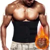 Men's Body Shapers Hommes Sweat Sauna Gilet Taille Formateur Shaper Néoprène Débardeur Compression Chemise D'entraînement Fitness Dos Soutien Gym Cors