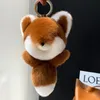 Keychains lyxiga Real Rex Fur Pendant Keychain Women Fluffy Toys Bag Car Keyring Charm Accessories Girl Girl Tinket Gift2738