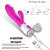 Rabbit Dildos Vibrators for Women Dual Vibration USB Charge Female Vagina Clitoris Massager G Spot Vibrating sexy Toys For Adults Beauty Items