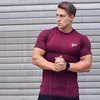 Männer Laufen Enge Kurze T-shirt kompression Quick dry t-shirt Männliche Gym Fitness Bodybuilding joggen Tees Tops kleidung 220617