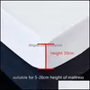100% imperméable lits solide drap drap nordique matelas réglable à quatre coins avec bande élastique MTI Taille 220225 Drop Livraison 2021 Shee