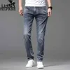 Family h Licht luxe modemerk High-end jeans Heren Comfortabel Vrije tijd Ademend Elastisch Rechte buis Lange broek Lente en