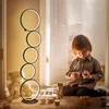 Floor Lamps Nordic Creative Ring LED Lights Interior Home Decor Modern Lamp Touch Switch Standing For Living Room Kids RoomFloor