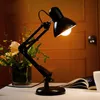 Lâmpadas de mesa Arm longo braço de balanço Ajustável mesa clássica E27 LED com luz de interruptor para o escritório Reading Night Bedside Home E27Table