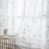 Topfinel Sheer Curtain for Living Room Bedroom Kitchen Tulle Cream Windows Voile Drapes Home Decoration Lily Beige W220421