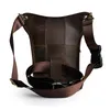 Crazy Horse Leather Men Multifunction Design Small Messenger Fashion Belt Belt Taille Pack Drop Leg Bag Pouch Male 2114d 220630