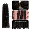 14 -calowe syntetyczne miejskie miękkie miękkie lęki Włosy Faux Silk Locs Plejanie włosów 30 pasm/komputery Dreadloc Afro Hair Extensons LS07