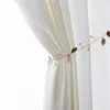 Curtain & Drapes Korean White Sheer Tulle Curtains For Living Room Bedroom Window Girl Ready Made Luxury Decor