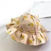 Berets Fisherman Hat Children Cute Girl Fruit Pattern Bucket Baby Sun CottonBerets