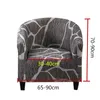Klubbstol täcker små soffa skinnskydd ensäte 1-sitsstol täcker armstol slipcovers för matsal blommor tryckt 220517