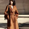 High Quality Mm Women's Clothing Max Designer Coats Double Sided Water Ripple 100% Cashmere Coat Classic Cut Loose Jacket Long Handmade