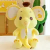 Cartoon Banane Baby Elefant Plüschtier kreative Elefantenpuppe Kind Komfort Puppen Kissen2987328