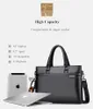 Briefcases Men Business Bag A4 Doc. Laptop Quality PU Formal Work Bags High Capacity Large Handbag Male HandbagsBriefcases