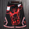 Estate per uomo Pantaloncini larghi Pantaloni corti da basket Bulls Raptors Pantaloncini sportivi da allenamento magici Streetwear Abbigliamento uomo Hip Hop 727