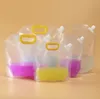 Storage Bags 50ml 500ml 1.5/2.5/5L Empty Stand up Plastic Drink Packaging Spout Bag 1000ml Beer Pouch for Juice Milk Water SN4342