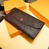 2023 Wholesale 9 colors fashion single zipper pocke men women leather wallet lady ladies long purse with orange box card