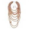 Europe FY and the United States fashion exaggeration multi-layer pearl necklace long sweater chain jewelry Y200730280L