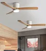 Ventiladores de teto LED modernos com luzes Lâmpada de ventilador de luz do teto Quarto decorativo