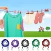 Przenośne produkty pralni Clothesline Wiatroszczelne ubrania Lina Rack Suszarka Tkanina Wisząca Linia Zewnętrzna Camping Podróże Indoor Rra12914