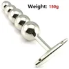 Big Metal Anal Plug Butt Contas Hook Five Balls SM Toys Sexy para Mulheres/Homens Massagem Próstata Gay Dildo Anus Dilator Slave BDSM