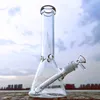 10 "klasik beher bong ile ICCE Catcher kalınlığı ile beher taban su boruları downstem basit cam bongs ile sigara içmek için