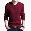 Solid Color Pullover Men V Neck Sweater Casual Long Sleeve Brand S Sweaters Hoge kwaliteit Wool Cashmere 220812