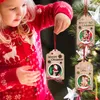 Noël en bois creux arc pendentif chambre décor arbre de Noël scène décoration fournitures en gros